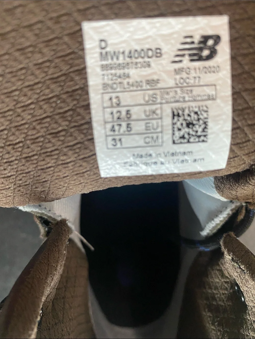 New Balance Men's Brown and Black Outdoor waterproof Boots 13